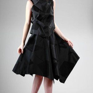 Issey Miyake 132 5. Origami 2 pc BLUE DRESS-skirt/pants